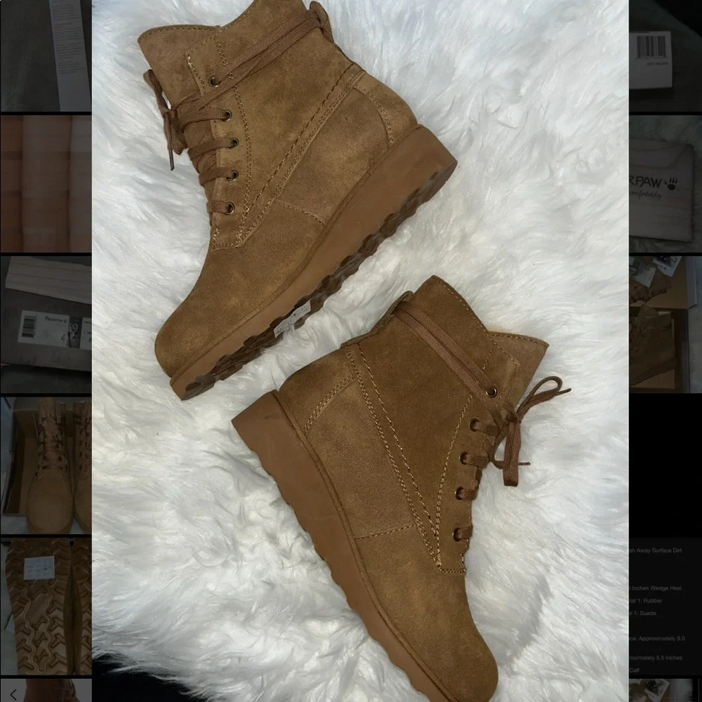 NEW Women’s Bearpaw Krista Boots • Size 9 • Hickory